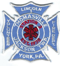 *DEFUNCT* Lincoln Volunteer Fire Dept. Station 3 (York Co) PA Pennsylvania patch picture