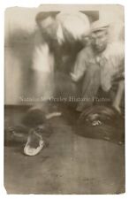 Vintage 1920s Anaconda Snake & Circus / Carnival Handlers Photo picture