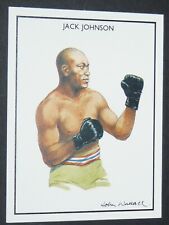IDEAL ALBUMS CARD 1991 BOXING GREATS ILL. JOHN WALLACE #14 JACK JOHNSON USA BOXING picture