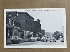 Postcard Woodsville NH Central Street View Old Cars Vintage New Hampshire PC picture