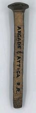 Vintage Gold Painted Railroad Spike Novelty Arcade & Attica Railroad picture