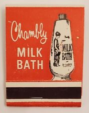 Vintage Walgreen’s FULL matchbook; 1960s; Unused; Milk Bath; NOS;  picture