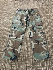 USGI Woodland Camo Cold Weather Field Trousers Cargo Pants Mens Large Long Army picture