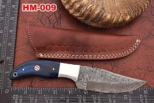 Custom Handmade Damascus Steel Hunting Skinner Knife W/Sheath picture