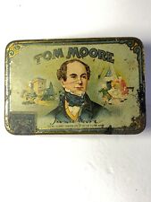 Vintage Tom Moore Claro Mildest Cigar Tobacco Michigan Tin Litho picture