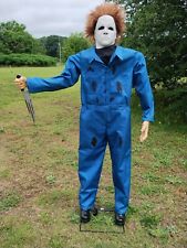 Halloween H20  Gemmy Lifesize MICHAEL MYERS. Animatronic 6ft Tested Works  picture