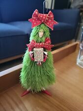 DEPT 56 KRINKLES GIFT GIVING SISAL TREE ORNAMENT FIGURE 7” PATIENCE BREWSTER picture