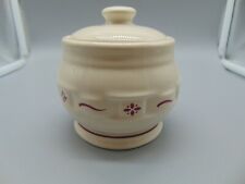 Longaberger Woven Tradition Red Covered Sugar Bowl  picture