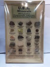VINTAGE,OLD IMPORTANT MINERALS OF THE USA 20 SPECIMENS INCLUDING GOLD ORE picture