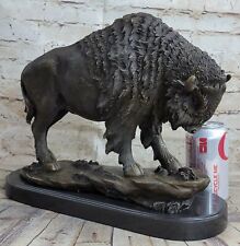 Large Vintage High Quality Austrian Bronze American Western Bison Buffalo SALE picture
