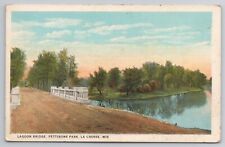 1915-30 Postcard  Lagoon Bridge Pettibone Park La Crosse Wisconsin WI picture