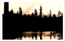 Mount Rainier Washington at Twilight RPPC Photo Postcard 9I picture