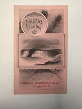 Antique trade card Niagara Fire Insurance 1882 Assets Hauptman Irvington NY B73 picture
