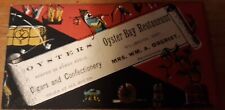 *RARE* VICTORIAN TRADE CARD OYSTERS, OYSTER BAY RESTAURANT, MILBROOK, ONT CANADA picture