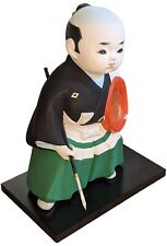 Japanese Hakata Doll Kuroda Bushi Yari Samurai Warrior Spear Fukuoka 7.5