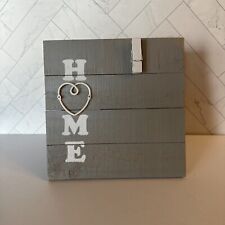 Sheffield Home Wooden Slat Clothespin Home Heart Square Picture Photo Frame Farm picture