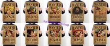 10 Pcs Anime One Piece Luffy Straw Hat Pirates Retro Wanted Posters US Seller picture