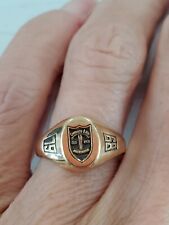Gold 1989 High School Class Ring Charlotte Latin NC 14k  HS 5 3/4 picture