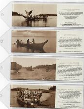 Four bookmarks using photos by Edward S. Curtis of Native American Scenes picture