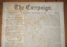 1848, Lewis Cass Presidental Campaign Newspaper 