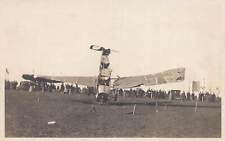 DS1/ Interesting RPPC Postcard c1920 Airplane Wreck Disaster Schulze 367 picture