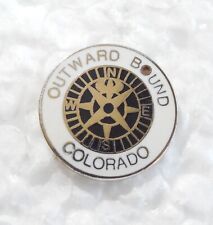 Rare Outward Bound Colorado Lapel Pin Pinback Compass Travel Navigation Tourism picture