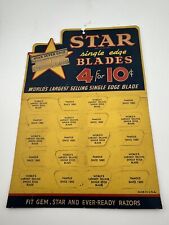 Vintage Star Blade Advertising Sign Blade Holder Card stock  picture