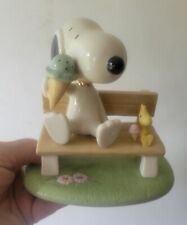 Lenox Peanuts Happiness Is Ice Cream With Snoopy Woodstock Figurine SCARCE picture