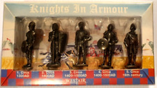 WESTAIR MCMLXXII KNIGHTS IN ARMOUR 5 Metal Figures by Westair Reproductions UK. picture