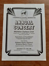 1980 Tabernacle Chapel Morriston Annual Concert Eiddwen Harrhy Ermanno Mauro picture