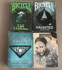 Unique Bicycle cards lot of 4- Haunted, Favole, Call of Cthulhu, Fathom (Elusion picture