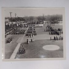 Rare U.S. Military Marching on San Antonio, Tx. Baseball Field 1940's picture