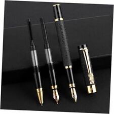 Luxury Fountain Pen Set with 3 Different Nibs, Iridium Extra Fine & Fine Black picture