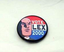 DC Comics Superman Lex Luther Vote For President 2000 Comic Promo Button Pin  picture