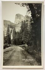 Yosemite Bridal Veil Falls California Real Photo Vintage RPPC Postcard Unposted picture