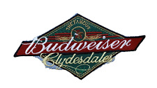 BUDWEISER Iron On CLYDESDALE Embroidered Sew On Patch, Horses, Beer 4.5