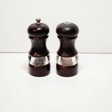 Olde Thompson Wood & Glass Pepper Mill And Salt Shaker Set picture