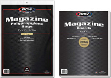 Thick Magazine Bags and Backing Boards - 100 Ct picture