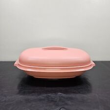 Vintage Tupperware Microwave Food Steamer 6 Cup Dusty Rose Pink 3 Piece #1273-6 picture