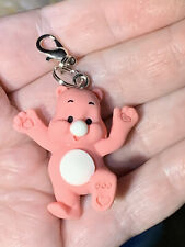Red Care Bear Charm Zipper Pull & Keychain Add On Clip picture