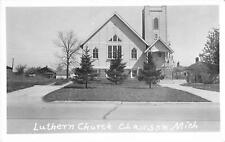 RPPC Exterior View Luthern Church, Clawson, Michigan Real Photo Postcard EKC picture
