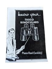Vintage Know Your Tasco Binocular Please Read Carefully  picture