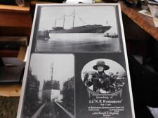 1921 CABINET SIZE PHOTO LAUNCHING TANKER SS KR KINGSBURY BETHLEHEM SHIP WORKS picture