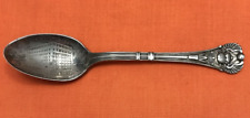 THE BANCROFT HOTEL Worcester MA Silverplated Souvenir Spoon EGYPTIAN SCARAB picture