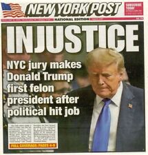 NEW YORK POST NEWSPAPER - MAY 31, 2024 - INJUSTICE picture