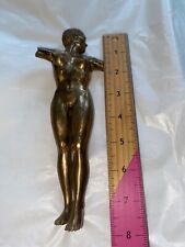 RARE ANTIQUE BRONZE NAKED WOMAN PAPERWEIGHT 7 1/2