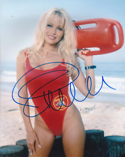 Pamela Anderson 10x8 signed in Blue Baywatch picture