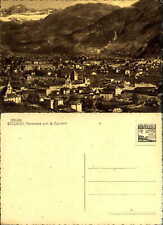 Bolzano Italy panorama con le Dolomiti vintage postcard picture