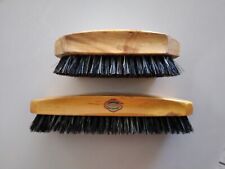 TWO REINE BORSTEN VINTAGE GERMAN CLOTHES BRUSHES CIRCA 1930 WITH NATURAL BRISTLE picture