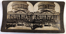 Vintage Stereograph Stereo View Stereoscope Card 1905, Teddy Roosevelt DC Oath picture